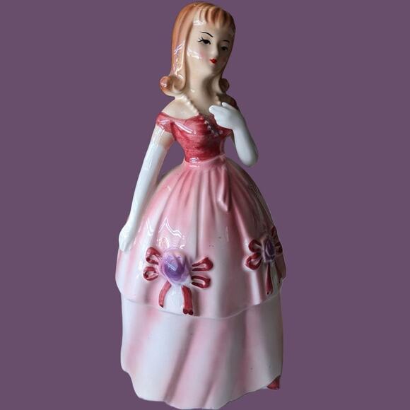 Vintage 1960s Inarco Japan Prom Date Porcelain Planter - Picture 2 of 6